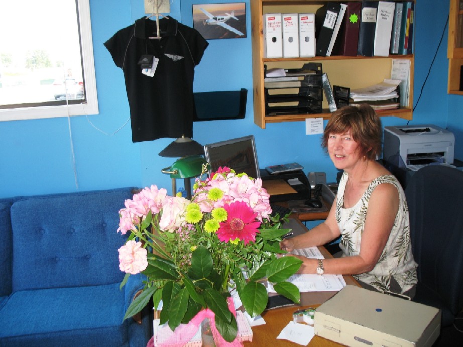 Associate Chief Flying Instructor Rita Methorst.  Langley Flying School.